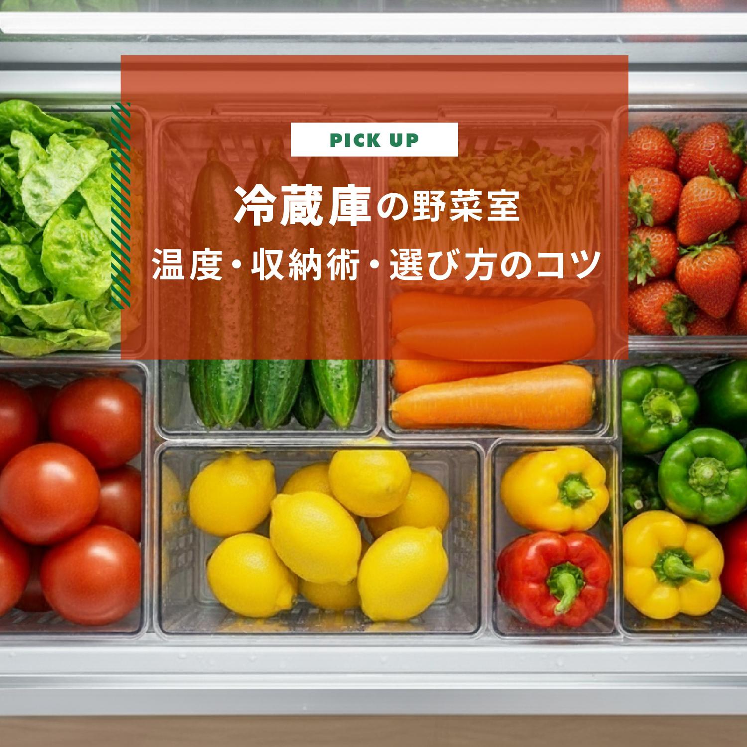 冷蔵庫の野菜室 正しい使い方は？温度・収納術・選び方のコツ