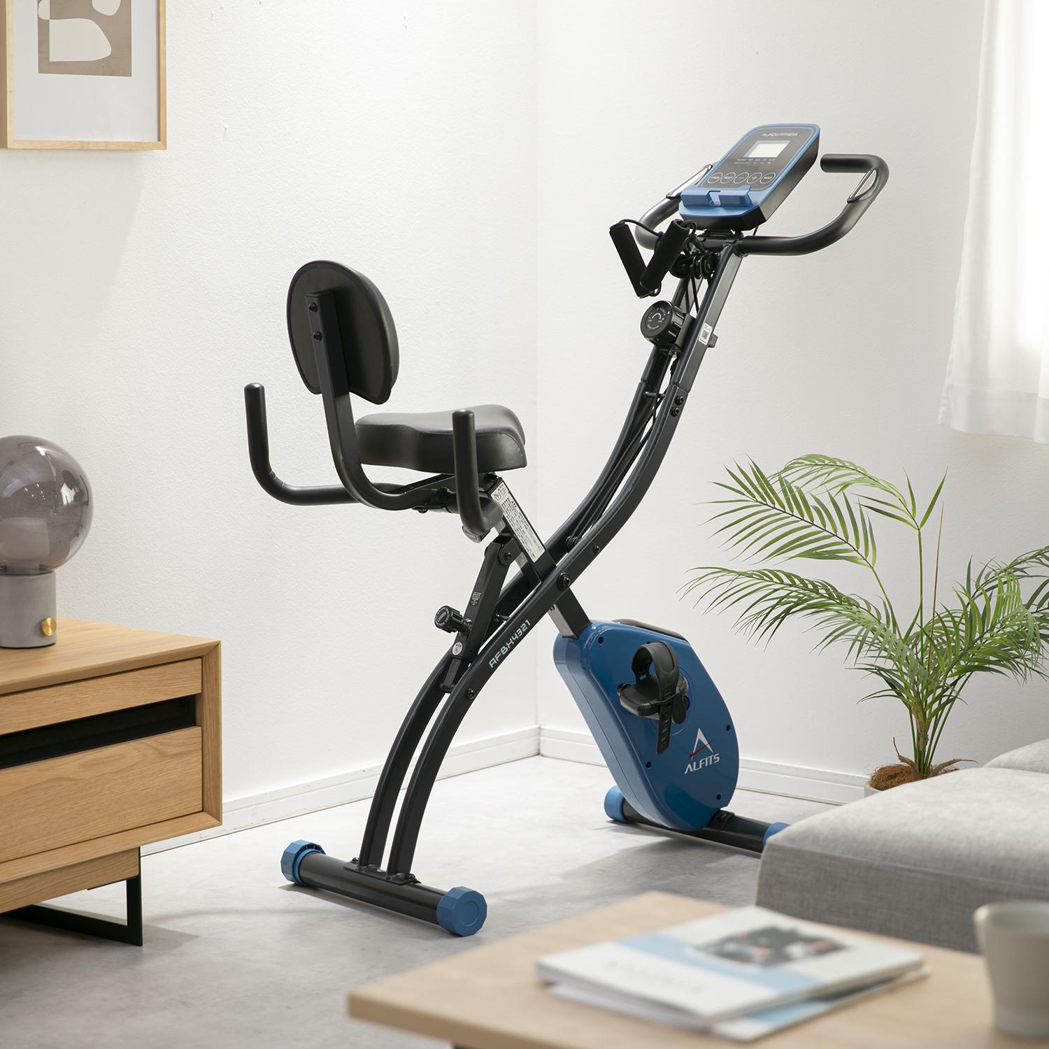 自宅トレーニング スタートセット エアロバイク+フィットネスマシンの