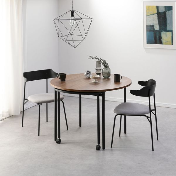 NOWHERE LIKE HOME カペル ダイニングセット_丸テーブル_ブラック