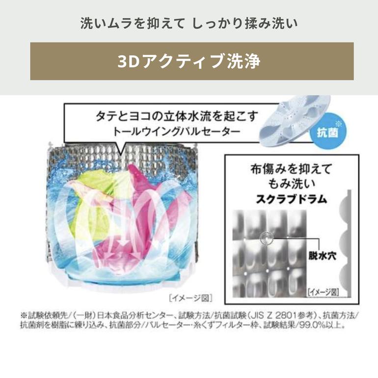 AQUA 家電2点セット 全自動洗濯機+200〜299Lの冷蔵庫（1〜2人）の 