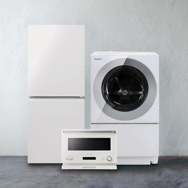 1人暮らしの家電3点セット コンパクトドラム