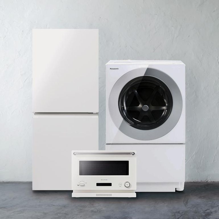 1人暮らしの家電3点セット コンパクトドラム ドラム式洗濯機+冷蔵庫