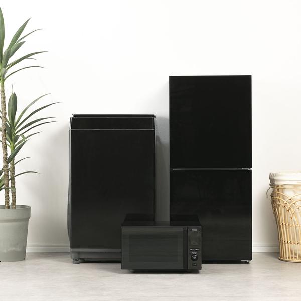 1人暮らしの基本の家電 3点セット ダーク系 