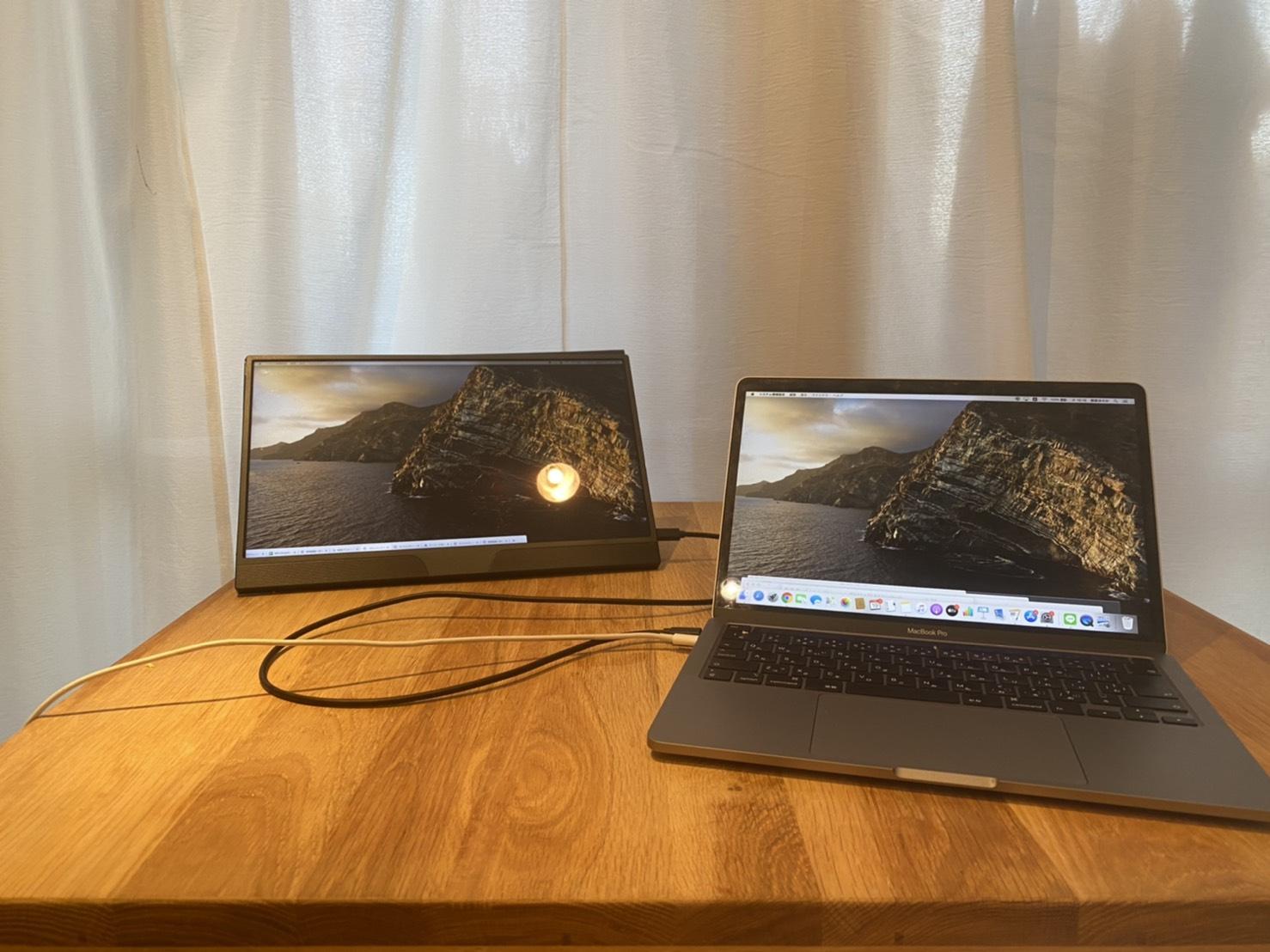 家でのモバイルモニターレビュー