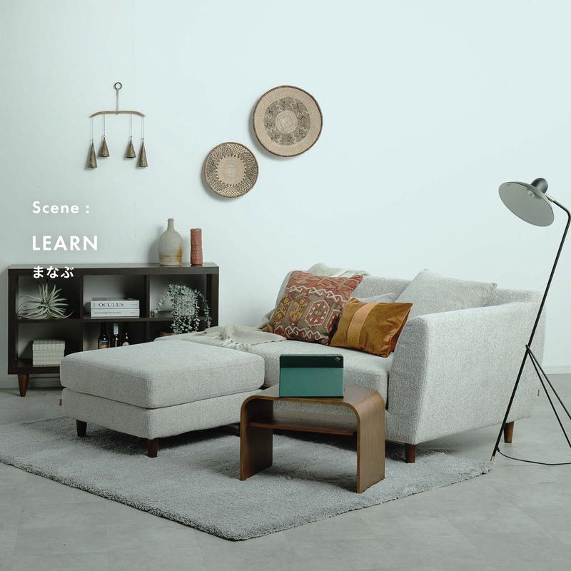 斜めのレイアウトでおしゃれ空間