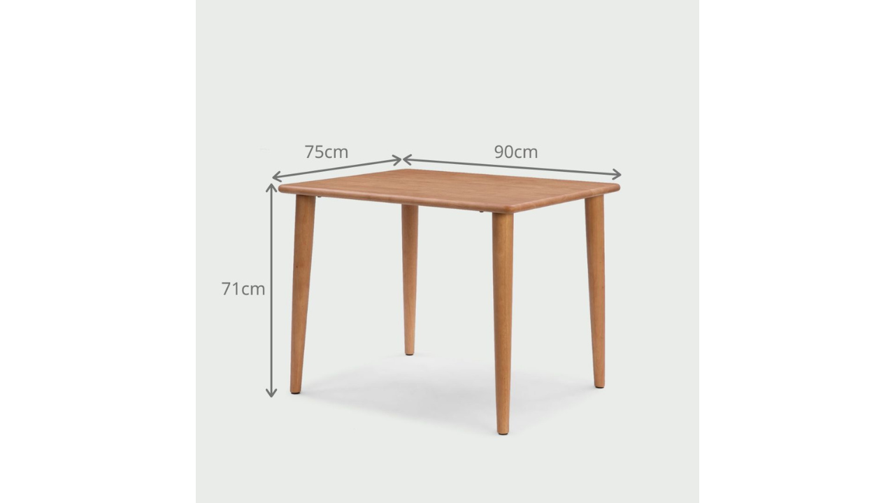 ステルス ダイニングテーブル 幅90×奥行75×高さ71cmのレンタル