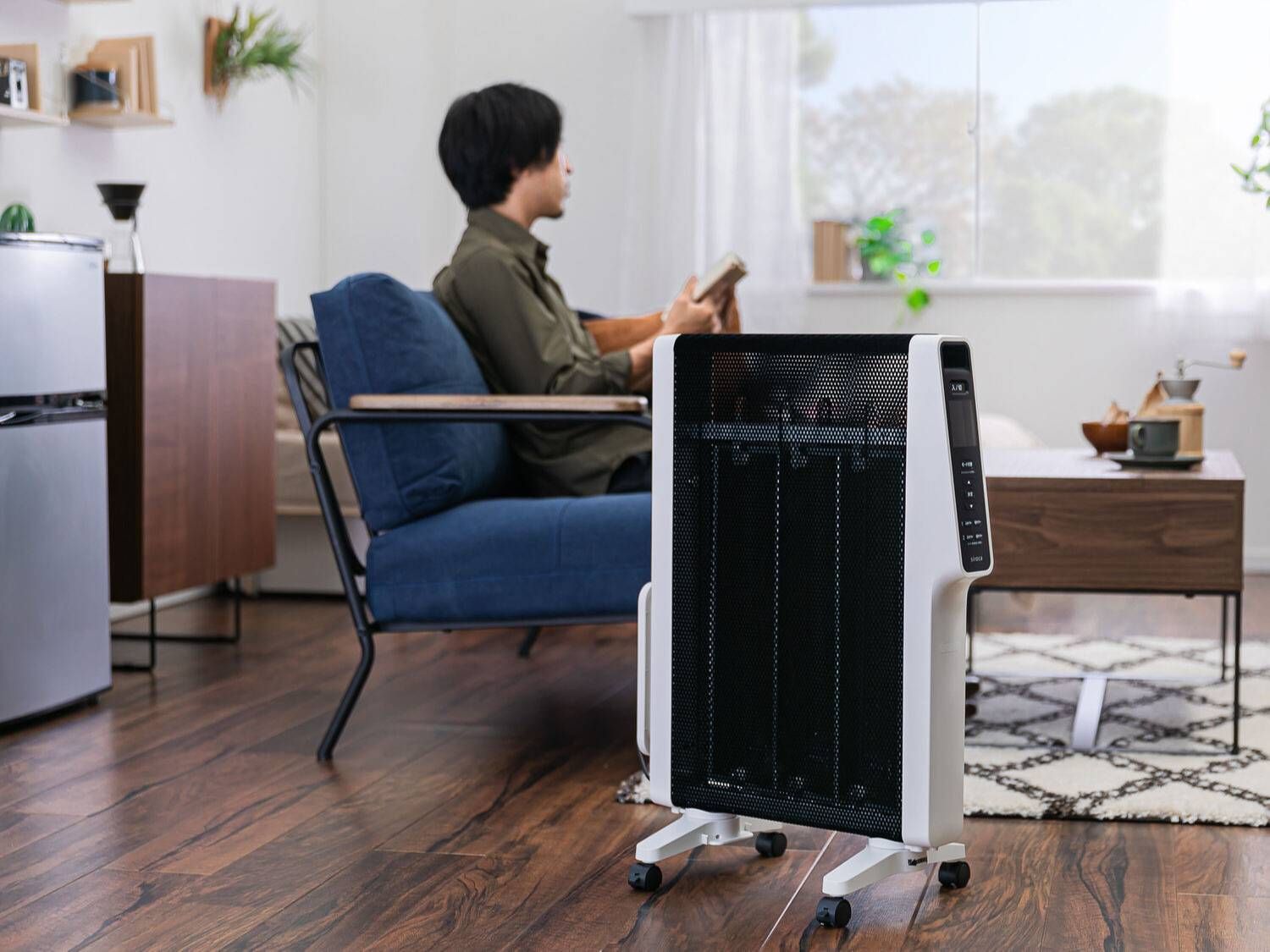 ワンルームに遠赤外線ヒーター