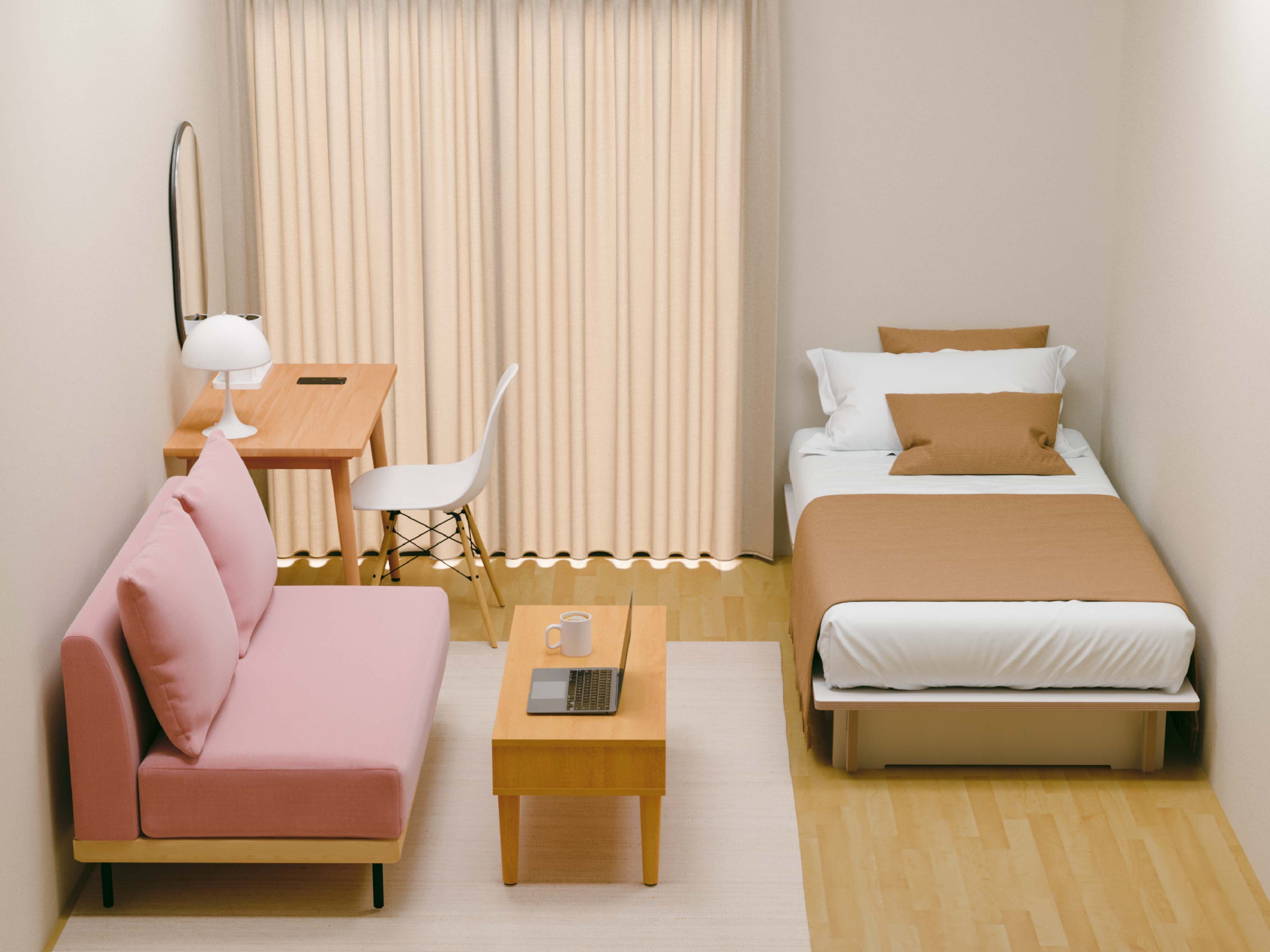 一人暮らし女子のおしゃれな部屋