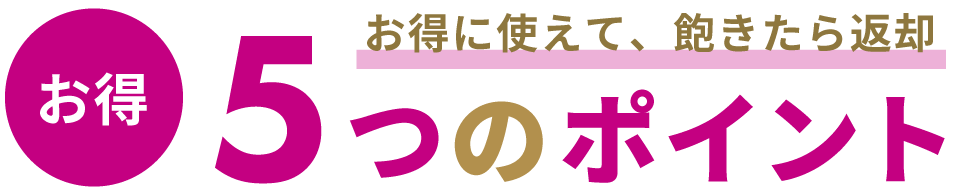 5つのポイント