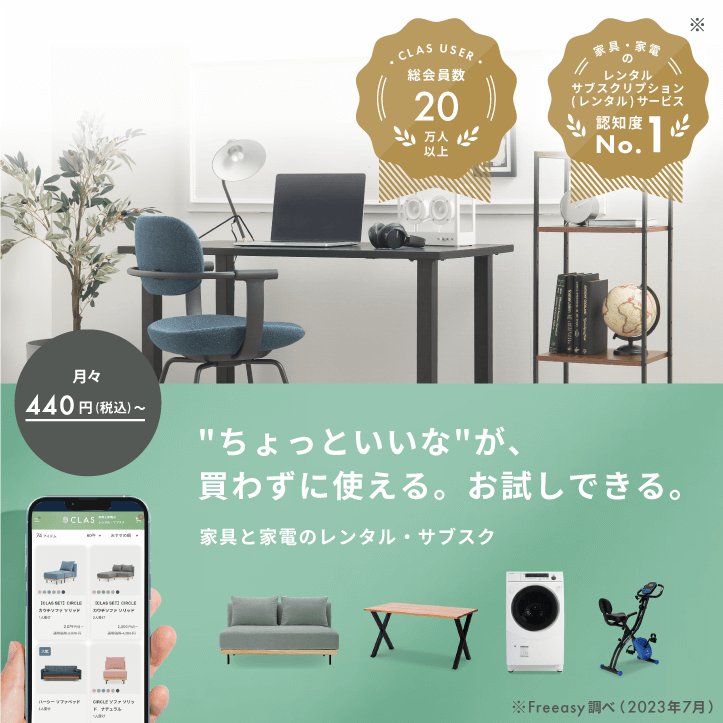 ”ちょっといいな”が、買わずに使える。お試しできる。