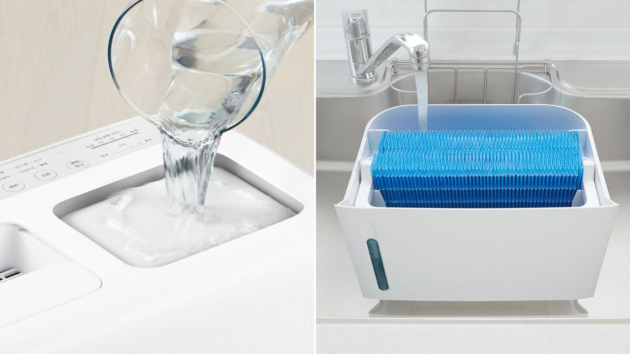 SHARP プラズマクラスター ハイブリッド式大容量加湿器 W37×D24