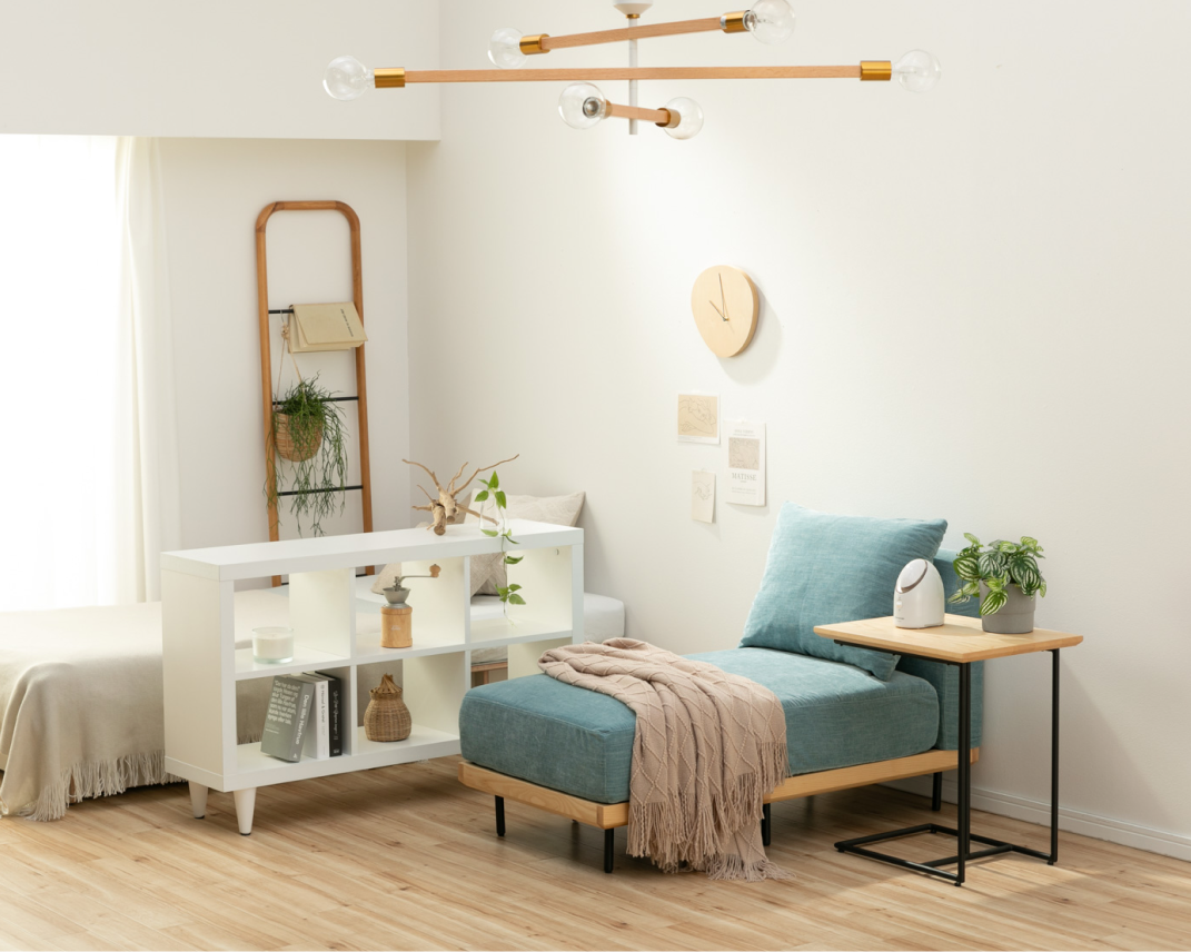 ブルーのCIRCLEソファを使ったさわやかコーディネート