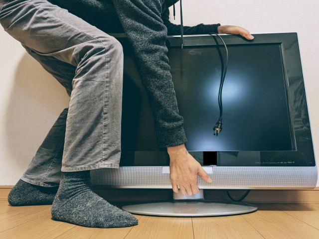 不要なテレビは自分で取引場所に持ち込めば安くなる