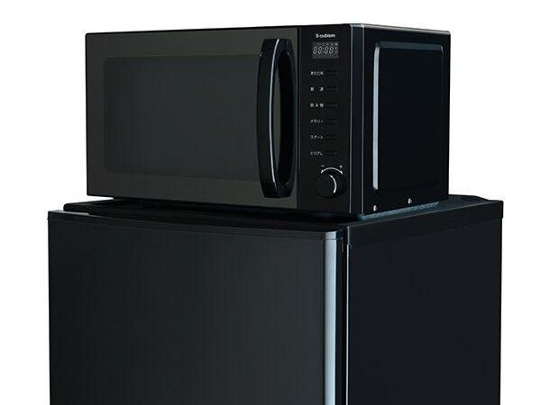 冷蔵庫の上に電子レンジが置けるA-stage 123L 2ドア冷凍・冷蔵庫