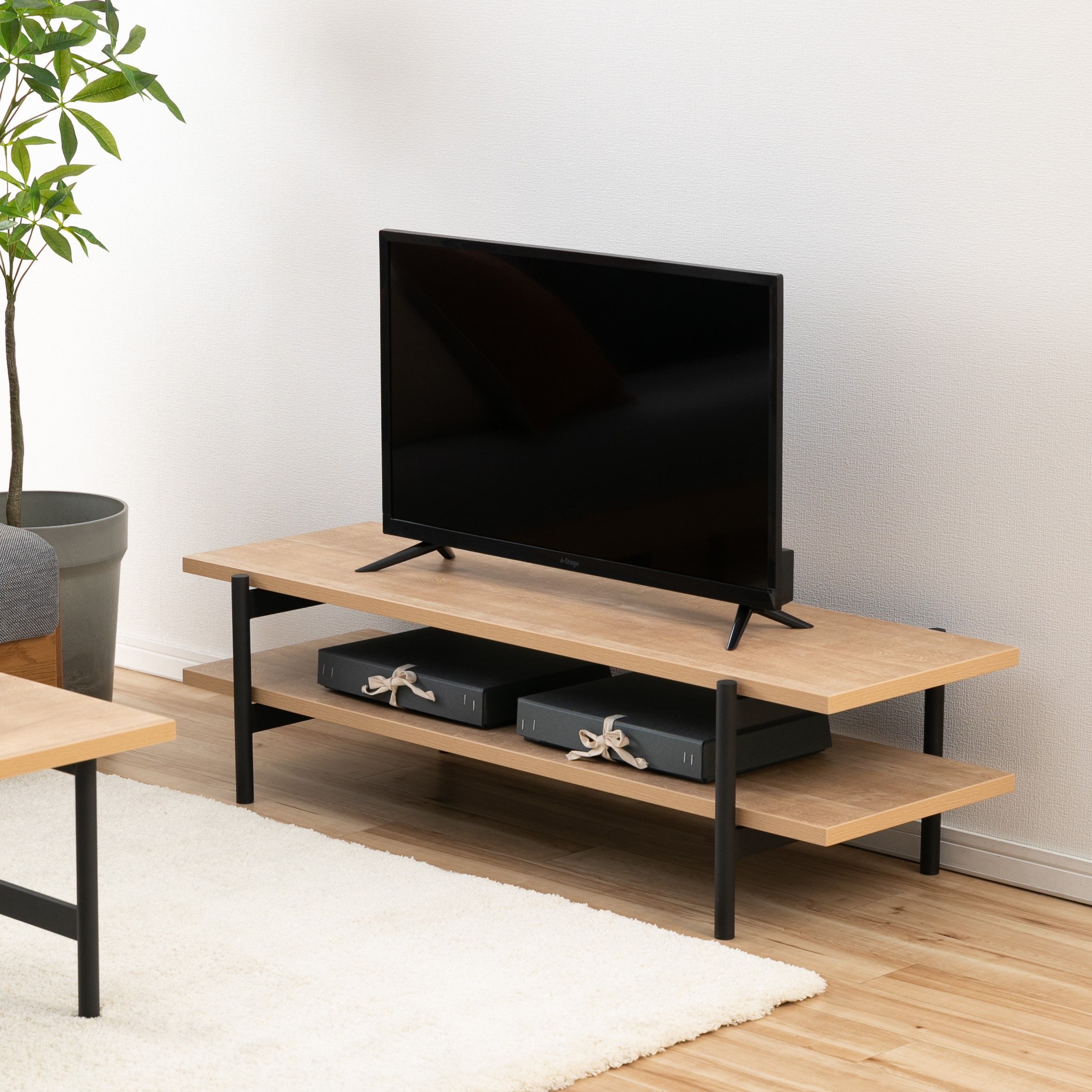 幅120cm～140cmのおすすめテレビボード（ロータイプ）　CIRCLE ローボード 01
