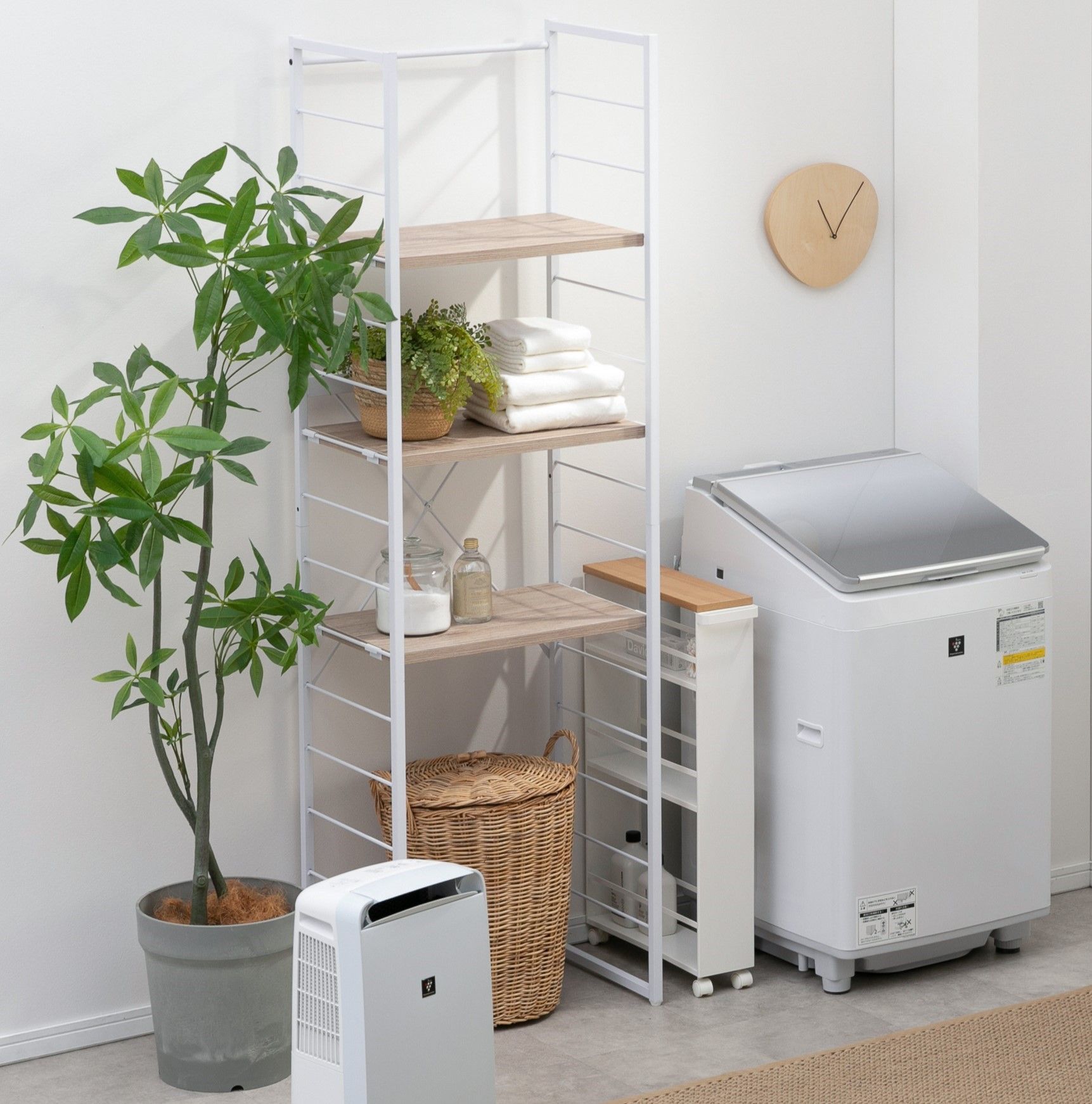 CLASおすすめのオープンシェルフ　家電収納ラック（スリム）