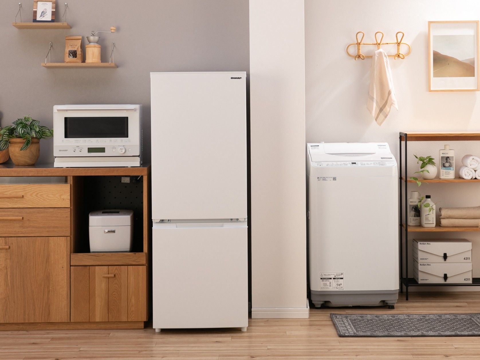 家電のレンタル・サブスクで白物家電のそろった部屋