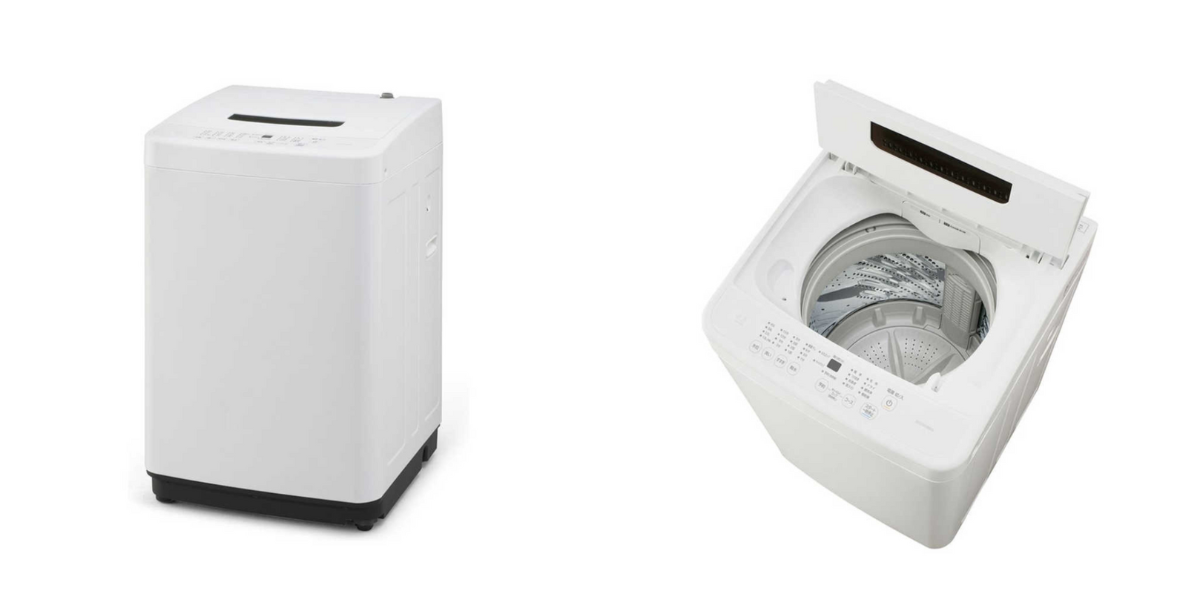 一人暮らしに最適なアイリスオーヤマの【4.5g】全自動洗濯機　STYLISH WHITE