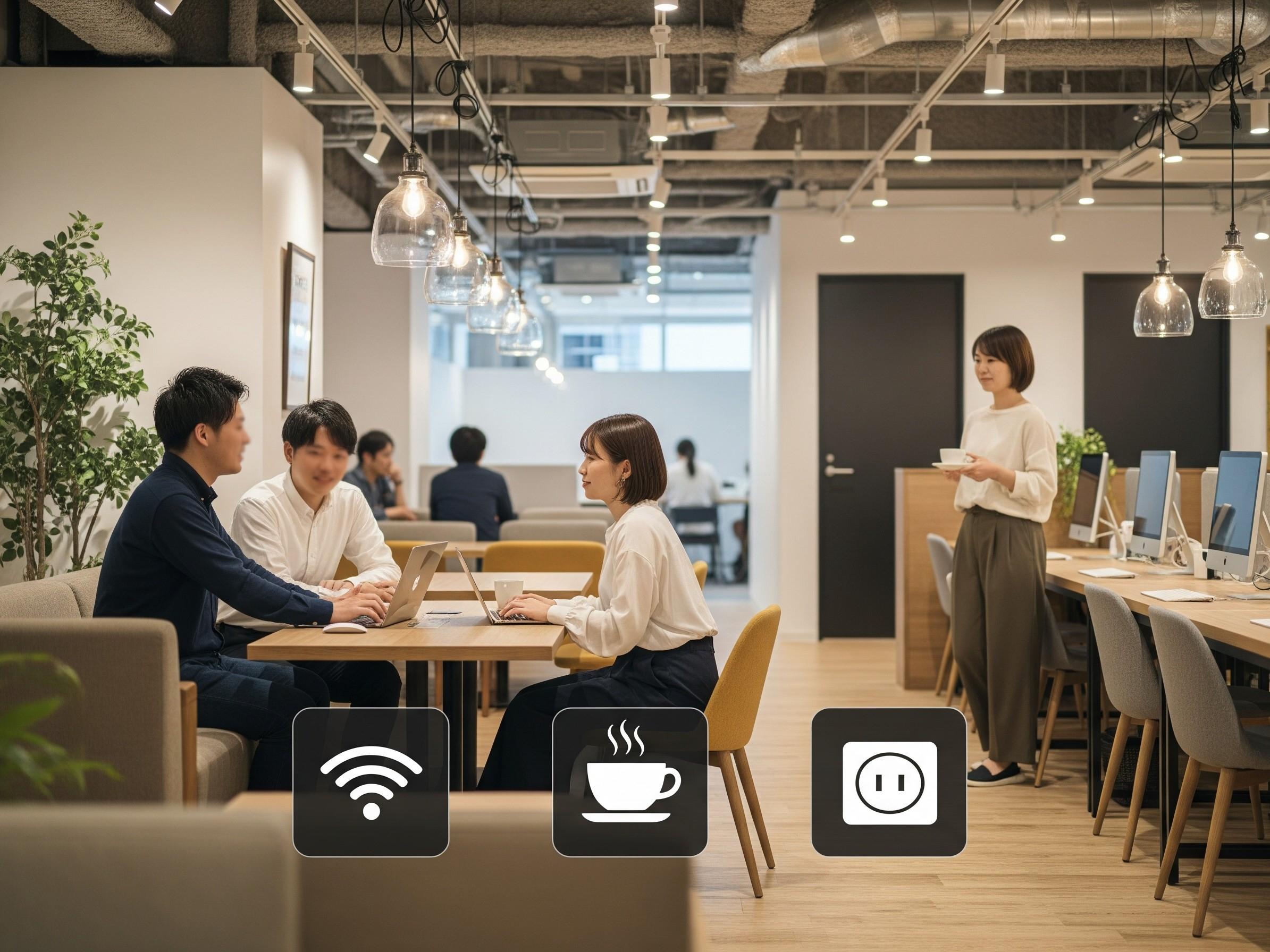 コミュニティの質と必要な設備を見極めてコワーキングスペースを利用する人々
