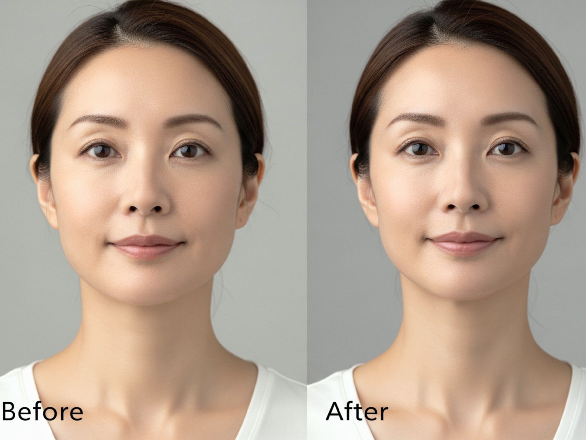 気になる「たるみ」にEMSとRF（ラジオ波）でリフトアップした女性のビフォーアフター