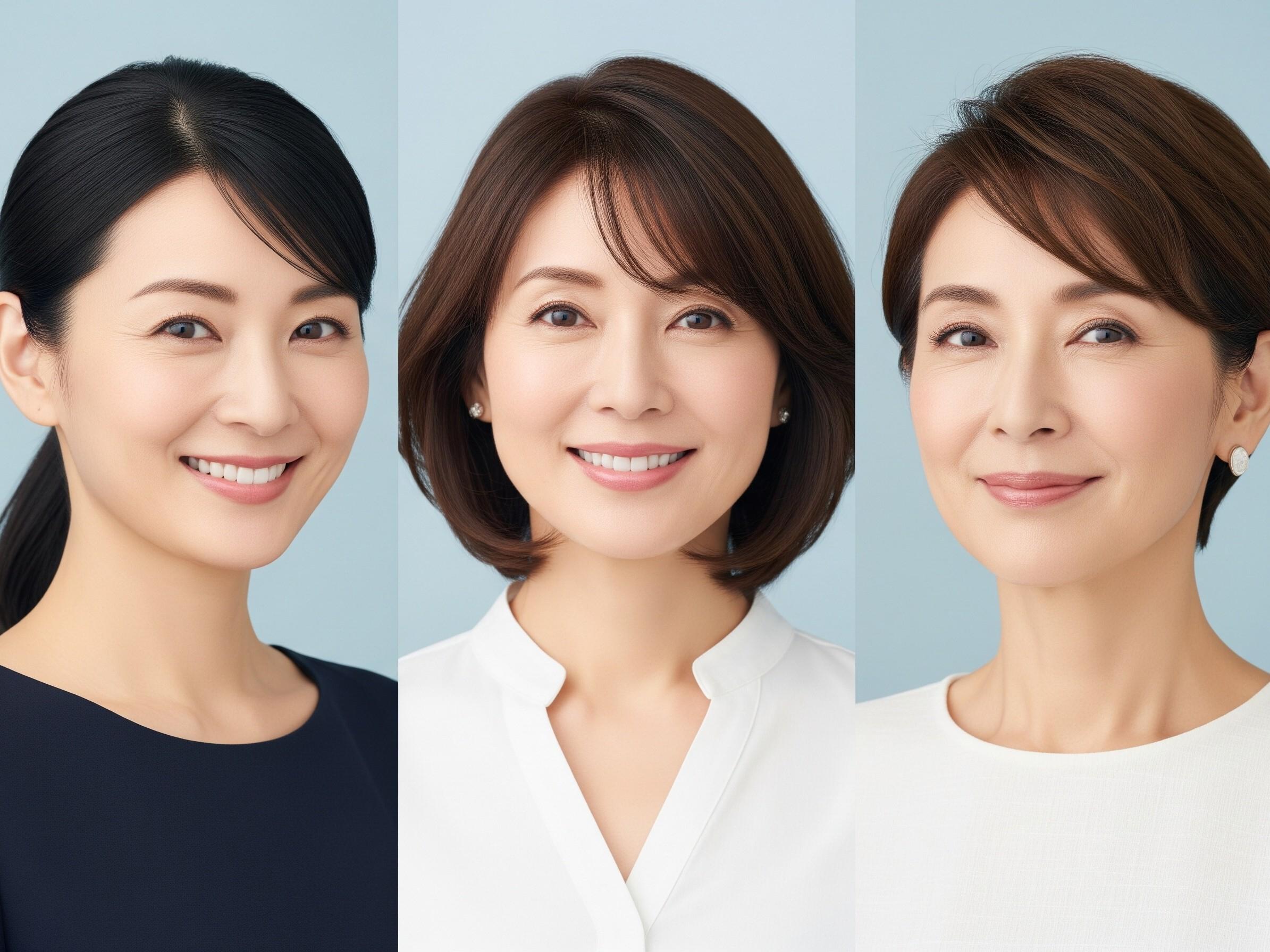 年代別のスキンケアを試した女性3人