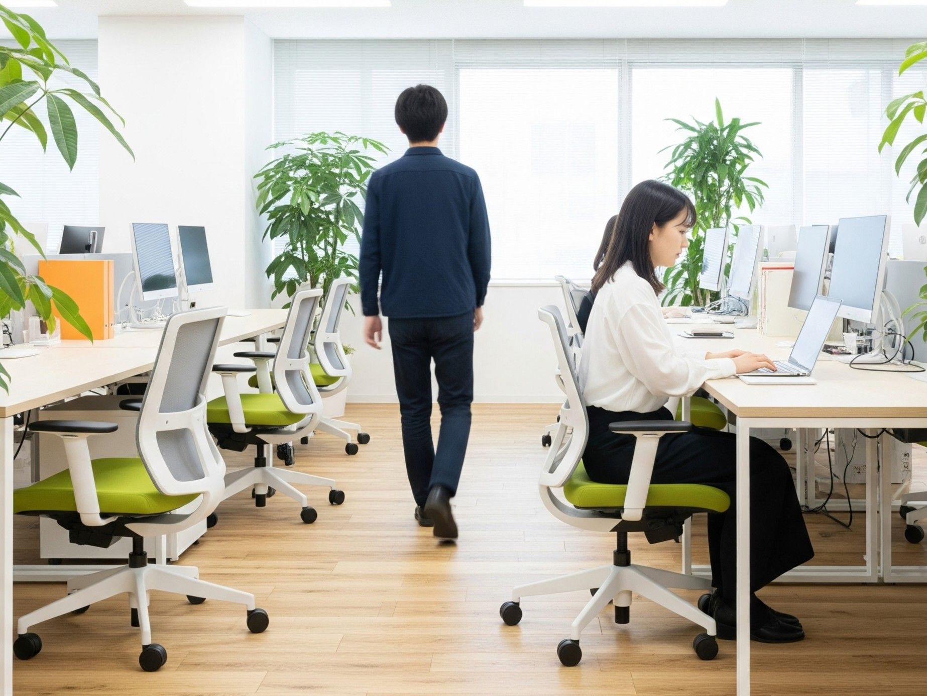 オフィス レイアウトSTEP3動線と通路幅を計画する