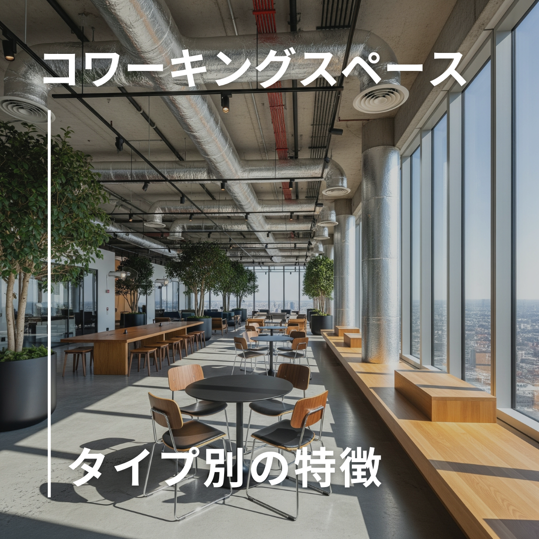 主要なコワーキングスペースのタイプ別特徴
