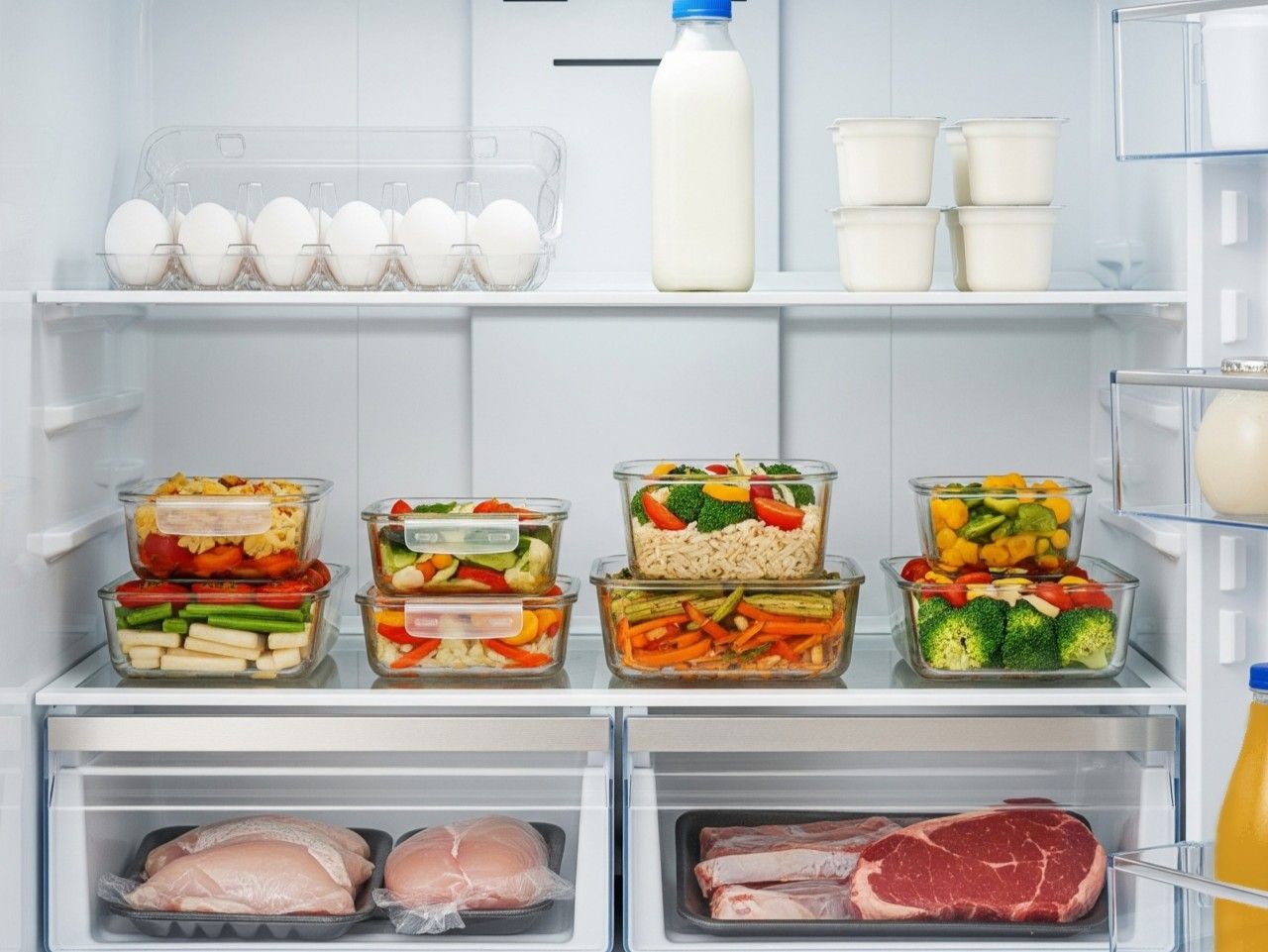 毎日の食品を新鮮に保つ温度約2～6℃に設定した冷蔵室
