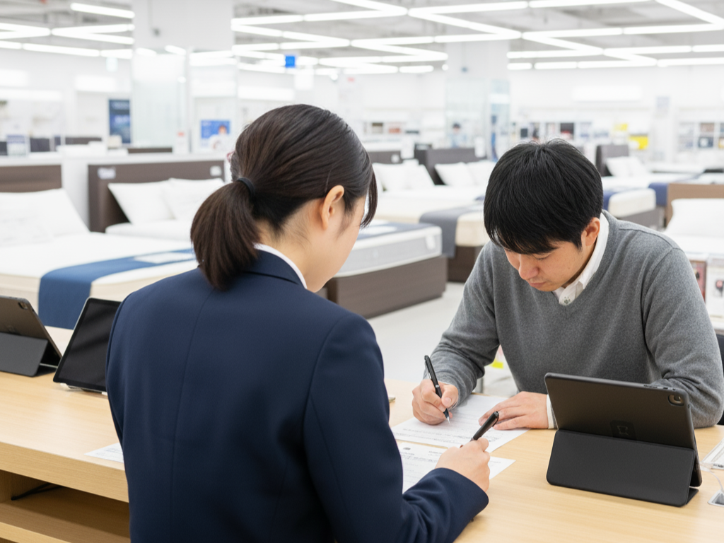 マットレスを購入時に販売店で引き取ってもらう人