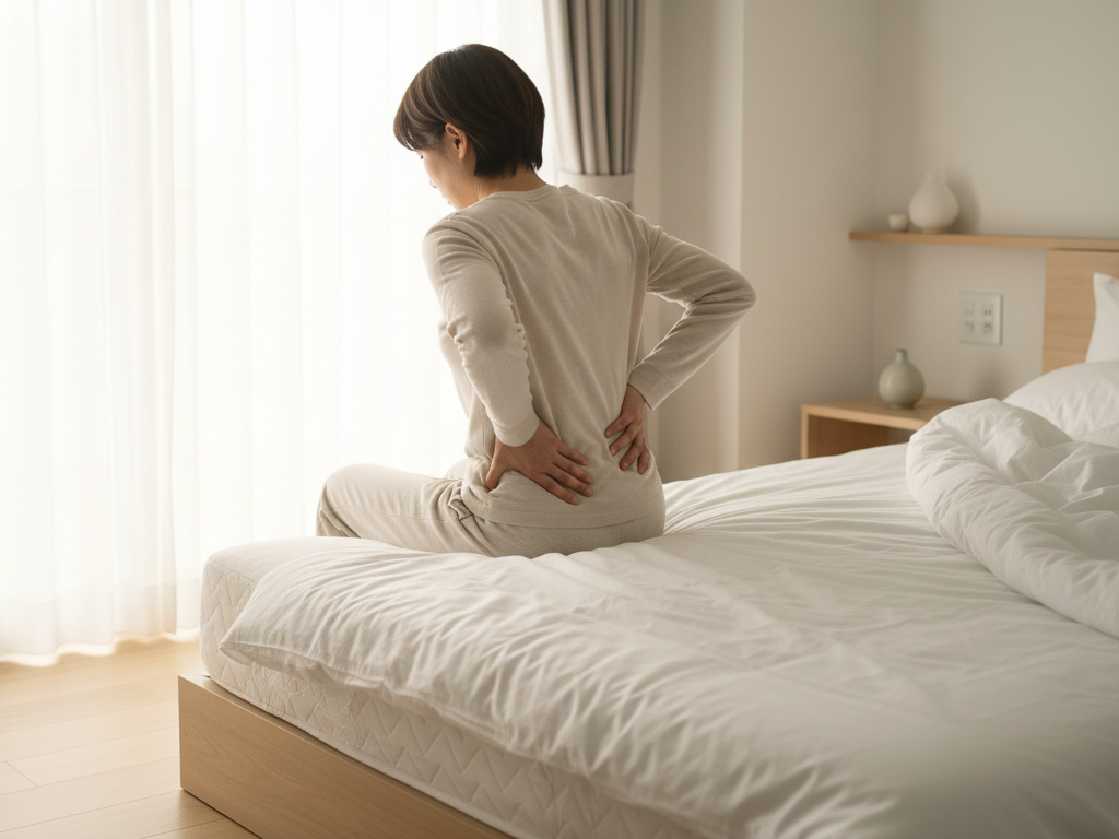 腰が痛くならないマットレスでマットレスで腰痛が治った女性