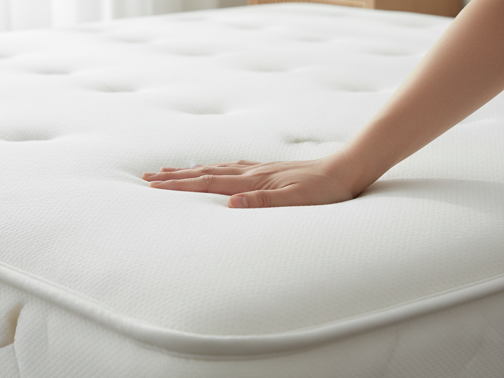 腰にいいマットレスと硬さを確認する手