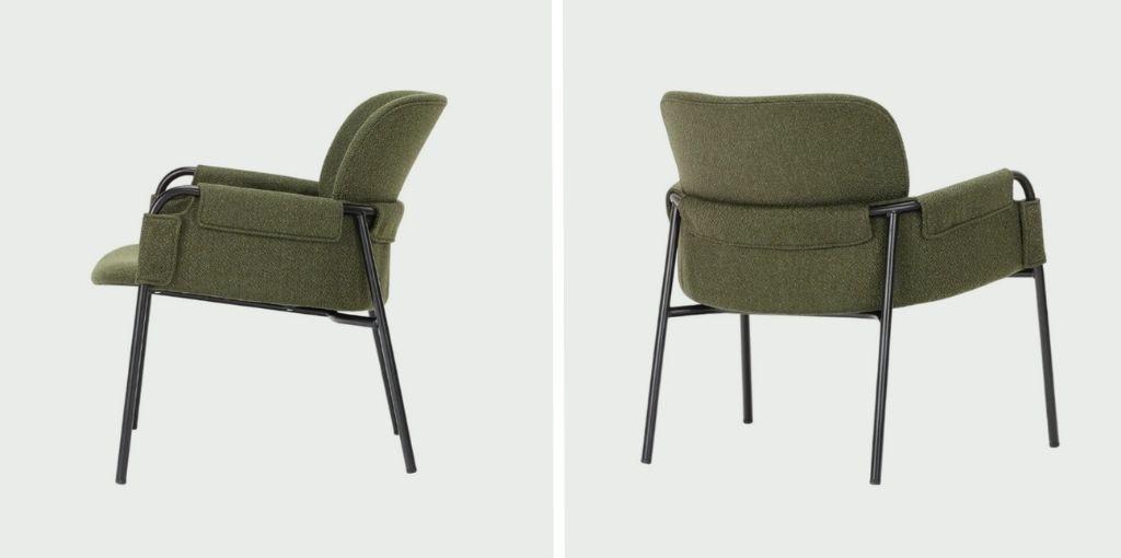 NOWHERE LIKE HOME アーニー ダイニングチェアのフォルム