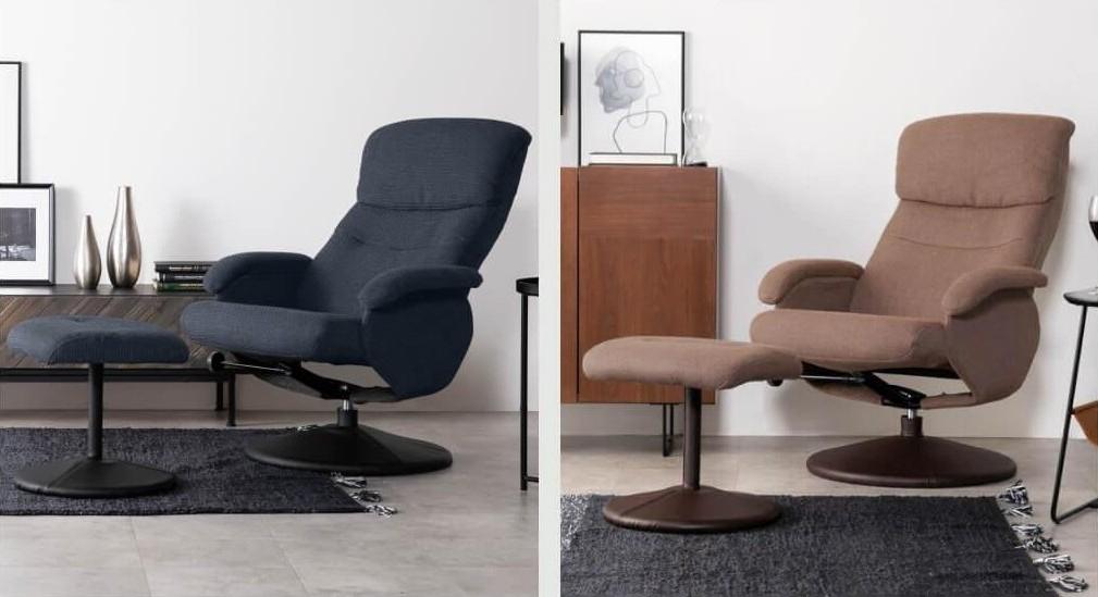 シミル パーソナルチェアの2カラーグレーとブラウン