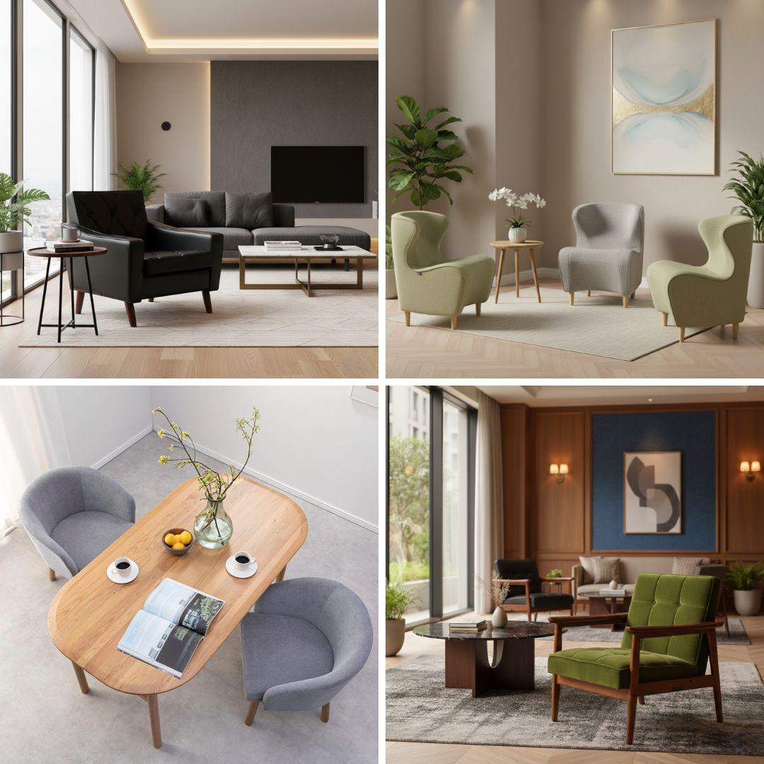 家具のレンタル・サブスクのいろいろなラウンジチェア