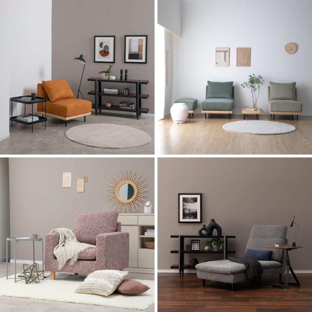 家具のレンタル・サブスククラスの一人掛けソファ