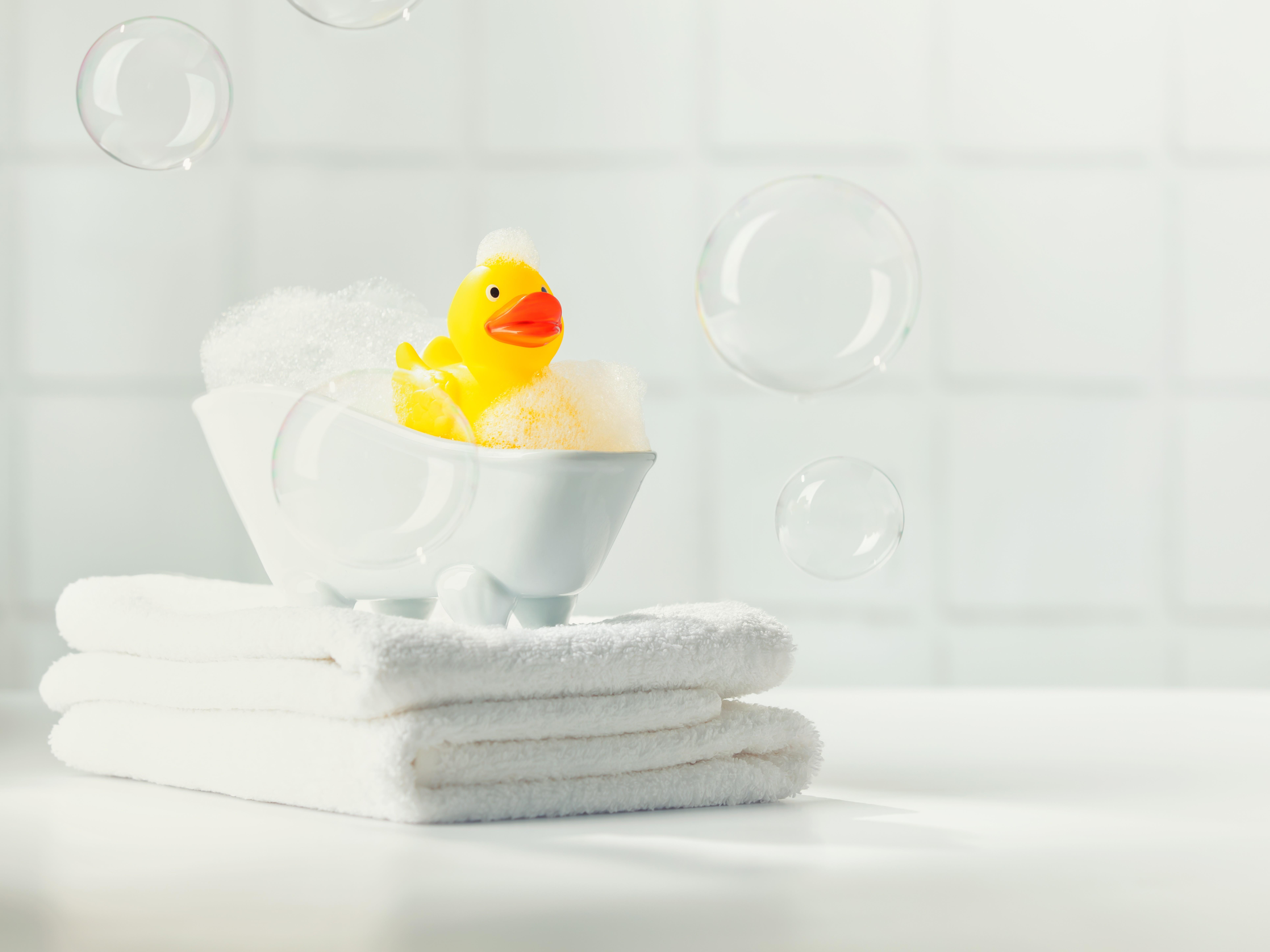 ベビーバスにあひるちゃん