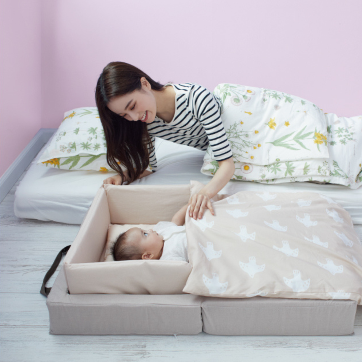 ベビーベッドの「代用」になるベビー布団（敷布団）