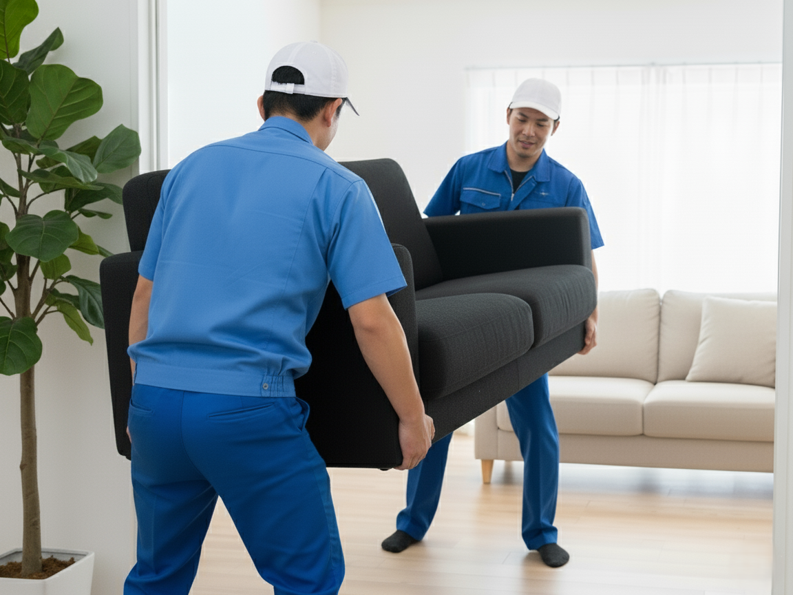 ソファーの処分方法3　「家具引き取り」か「不用品回収」