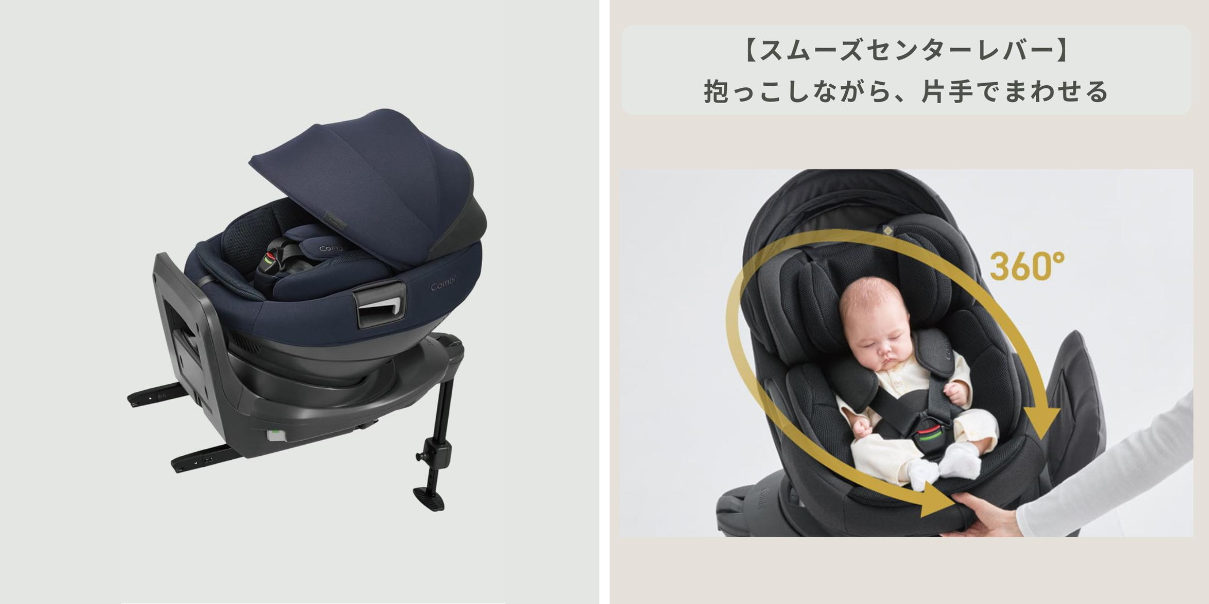 Combi（コンビ） ホワイトレーベル　THE S R129 (ZFモデル) セパレートシステム チャイルドシート