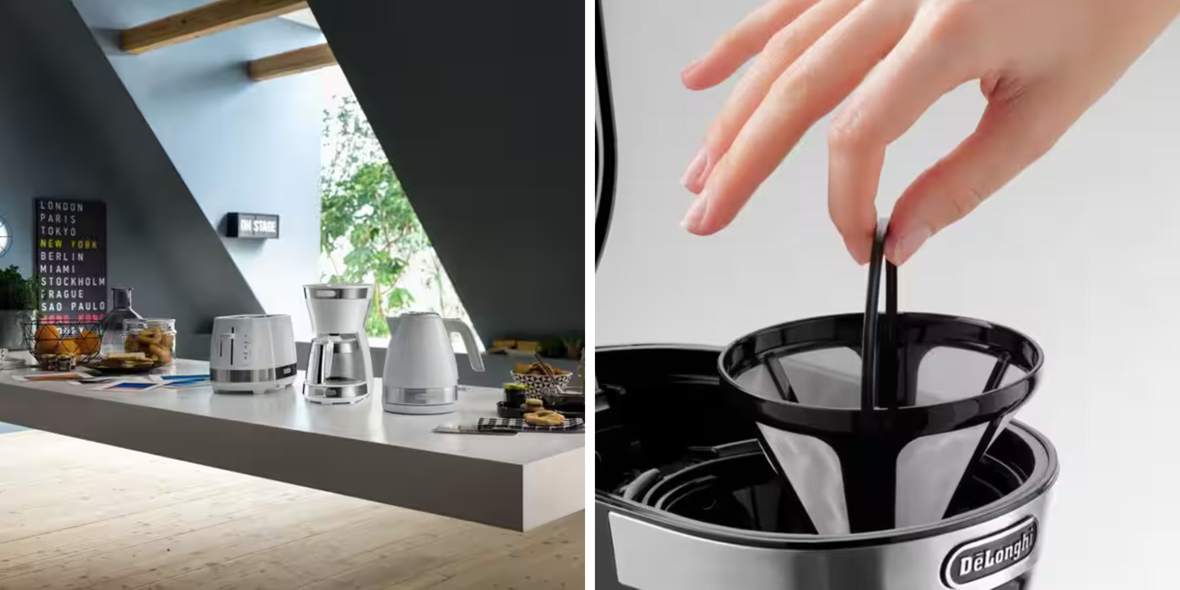 フィルターレスだからラク　De’Longhi アクティブシリーズ ドリップコーヒーメーカー