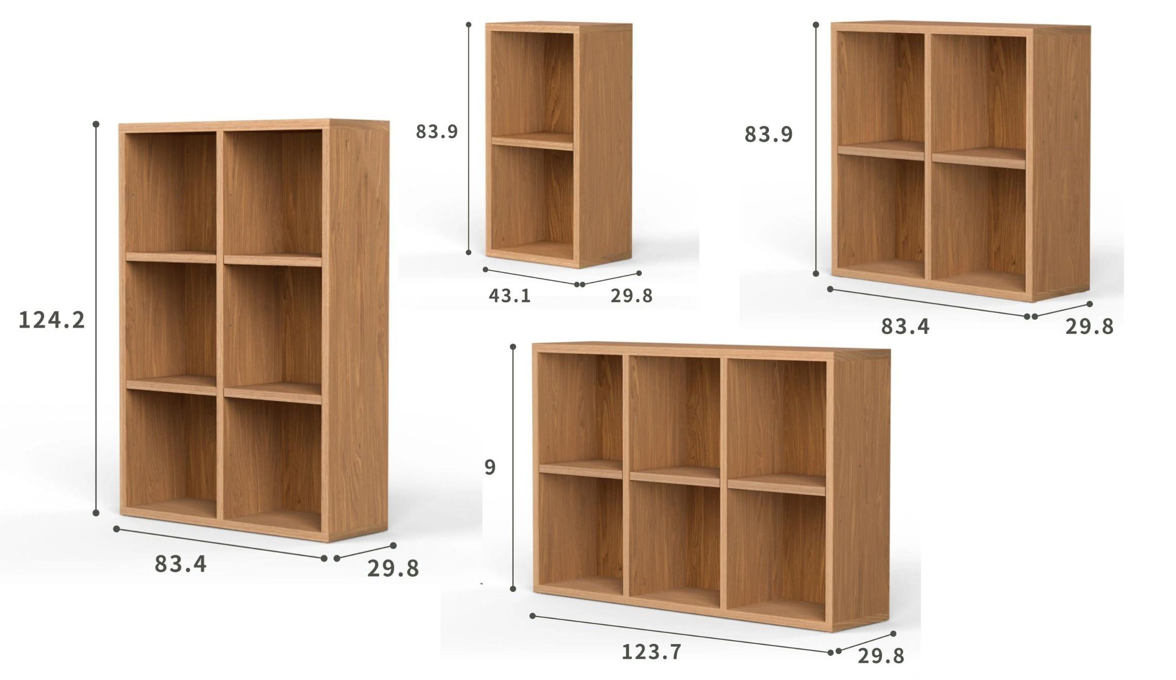 安定感があるハニカム構造　Koala KUEBIE シェルフの4バリエーション
