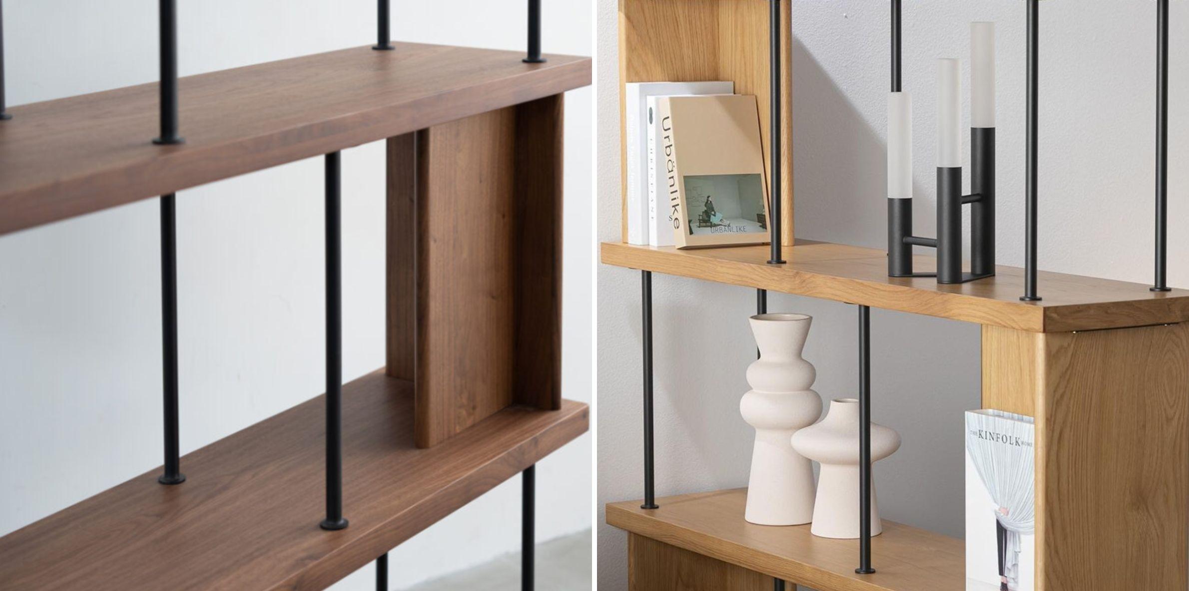 オブジェのように本を飾る　NOWHERE LIKE HOME デリック シェルフの棚