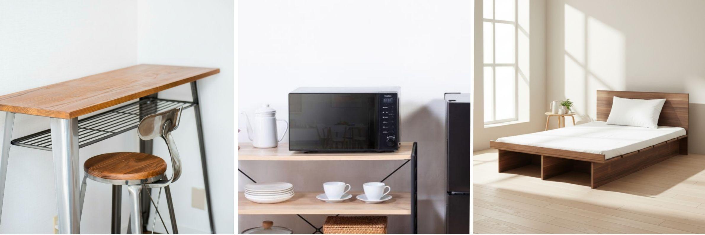 家具のレンタル・サブスクで試した家具の実例