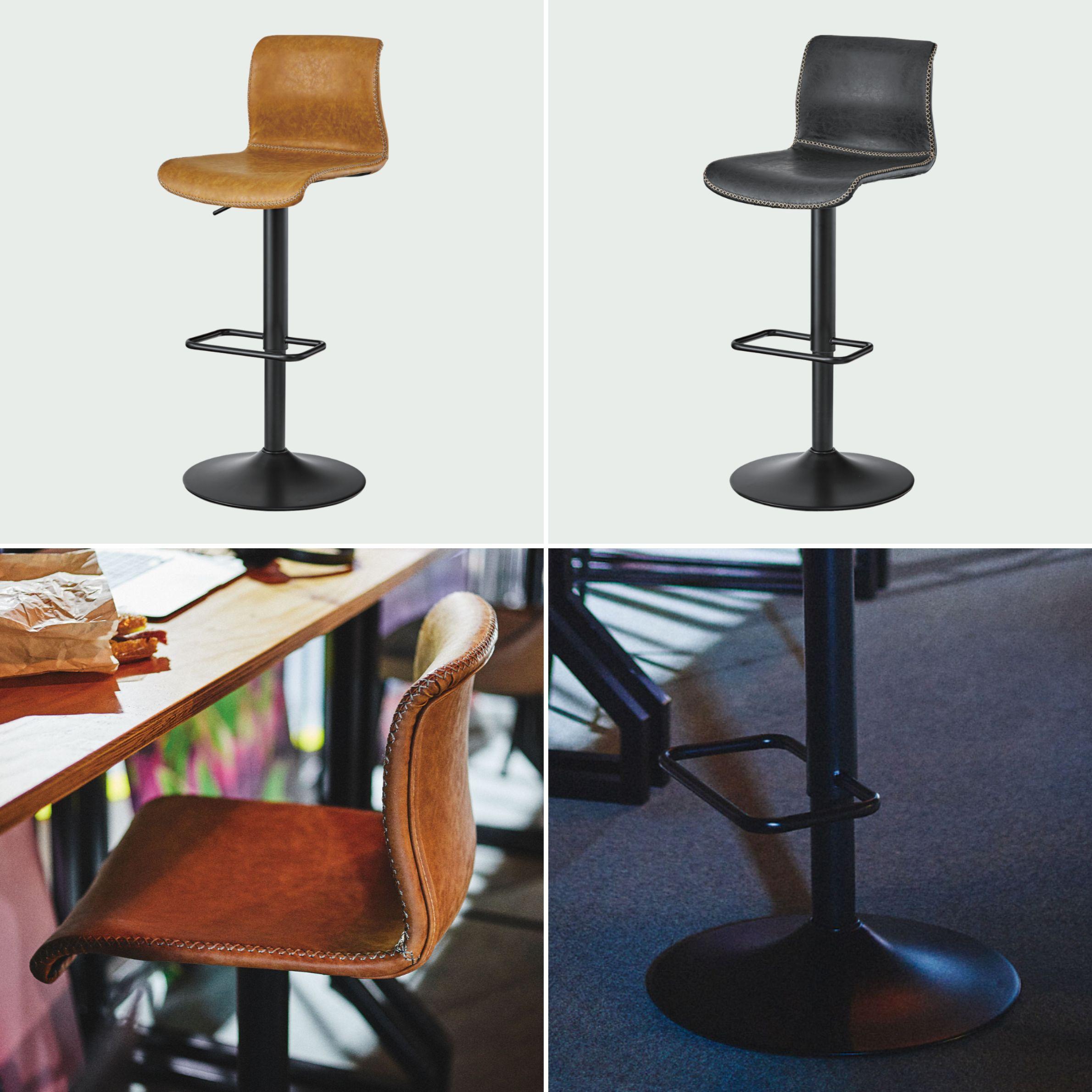 ソフトレザー カウンターチェア