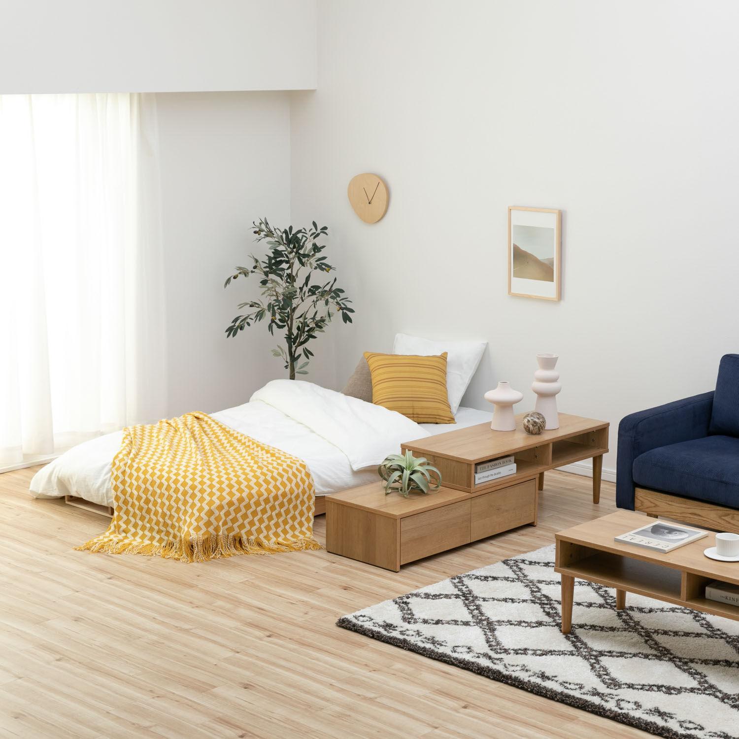 ベッドの下に敷くシートや最適な家具選びで理想の睡眠環境になった寝室