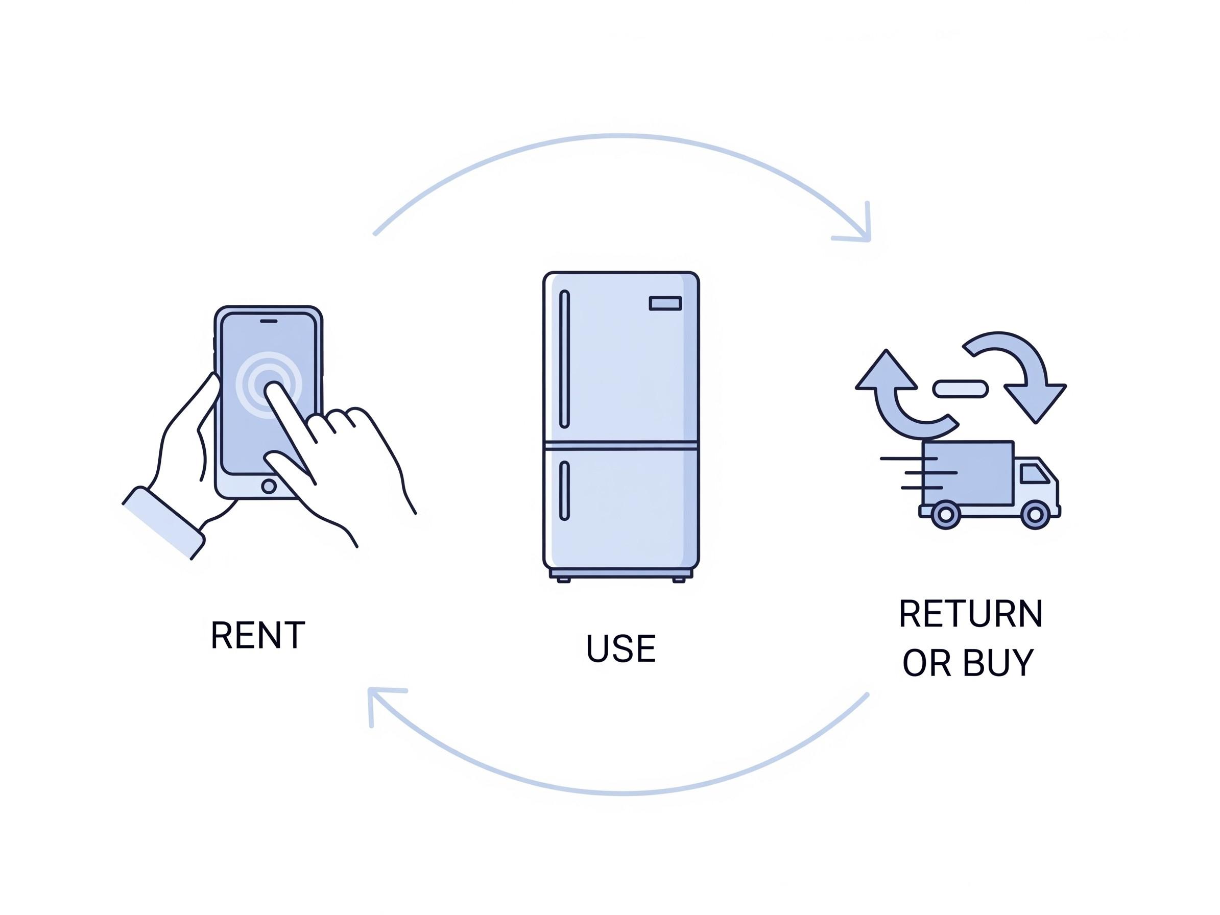 家電のレンタル・サブスクは気になる冷蔵庫を試して簡単に返却できるサービス