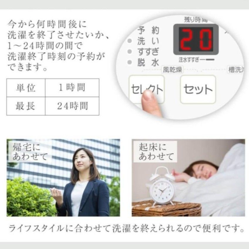 7kg　一人暮らしにうれしい予約機能付き　maxzen 全自動洗濯機7㎏