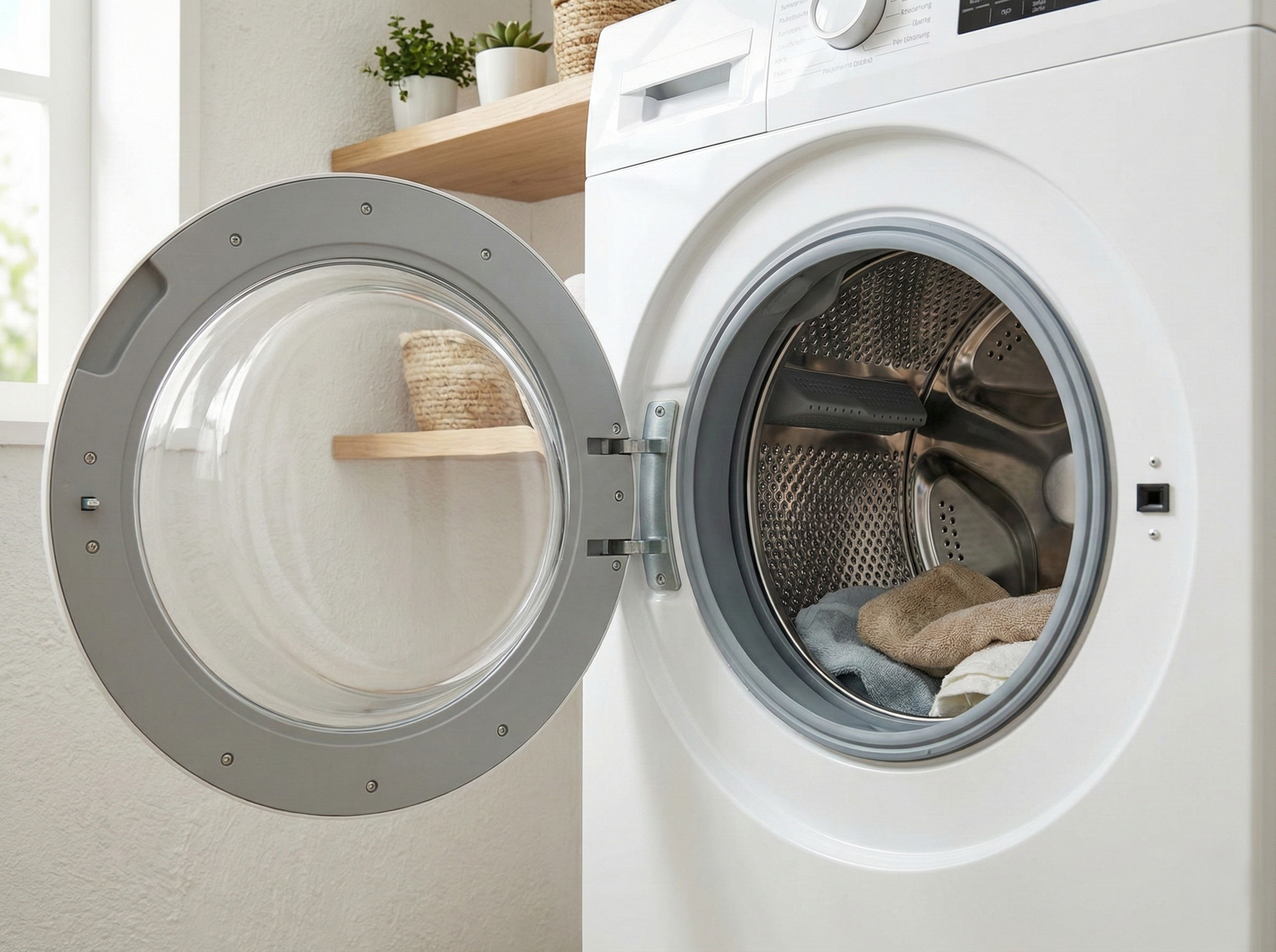 ドラム式洗濯機のドアの向き（開き方）が分かる画像