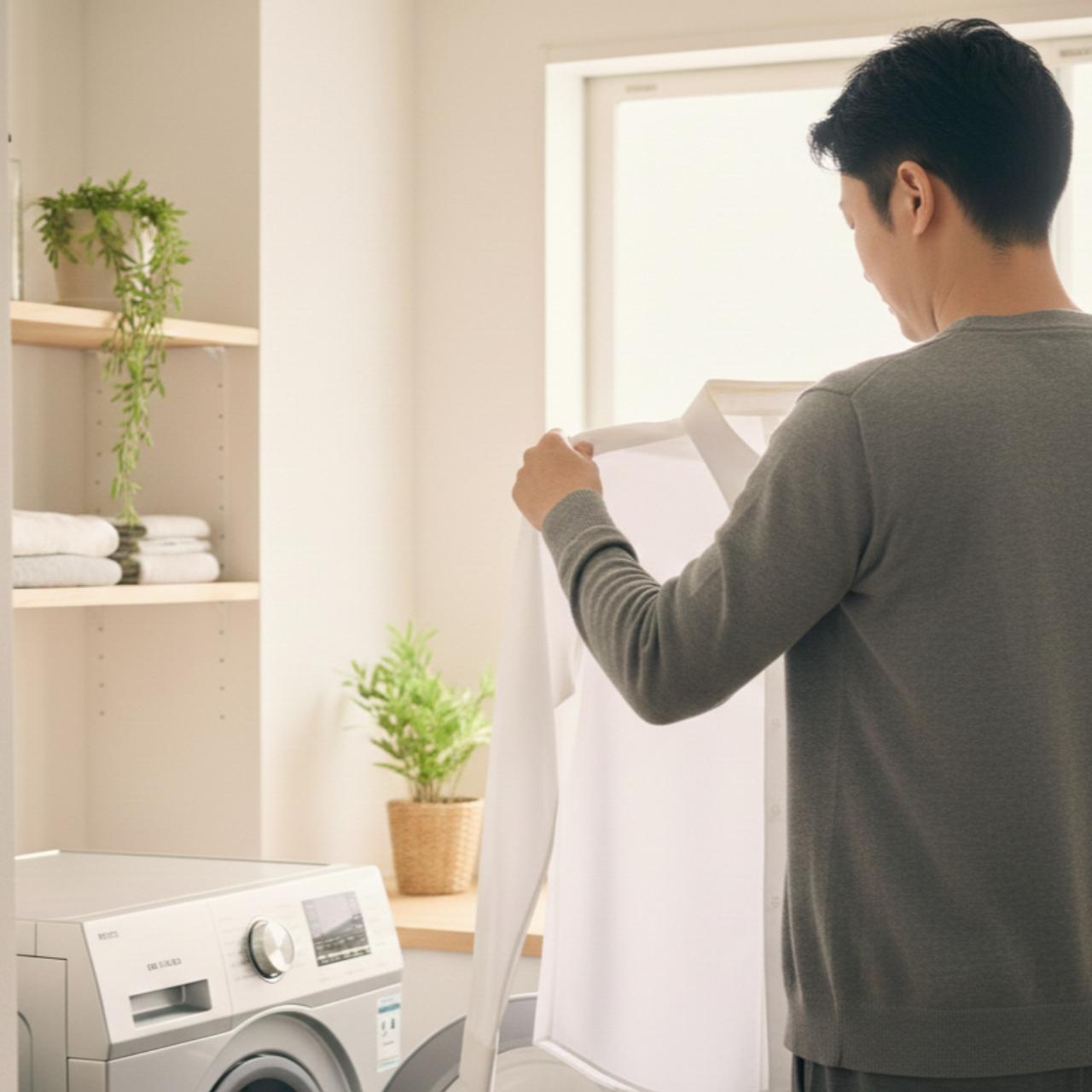 ドラム式洗濯機は洗浄力に不安がある男性