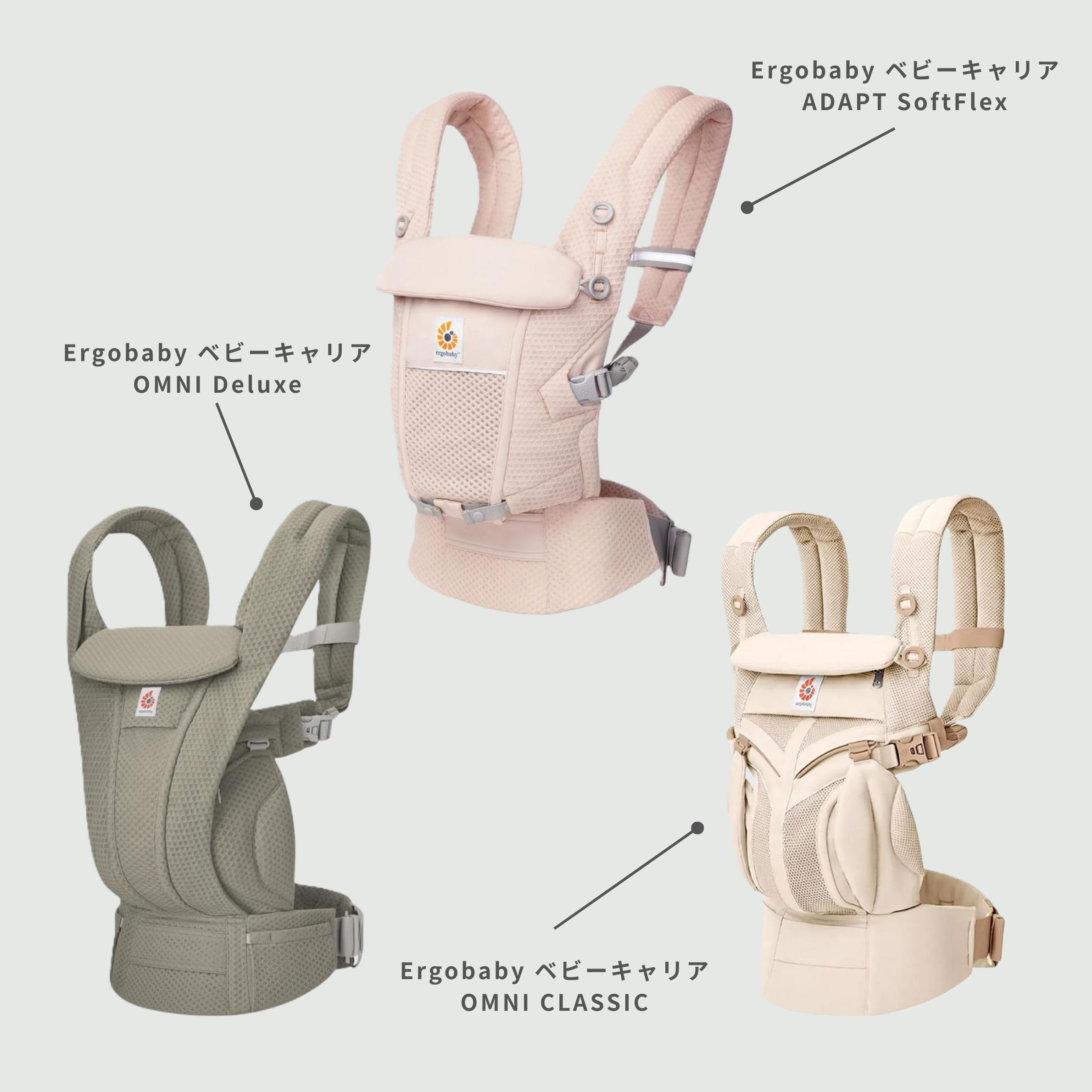 Ergobaby（エルゴベビー）は腰の負担を抑える王道抱っこ紐